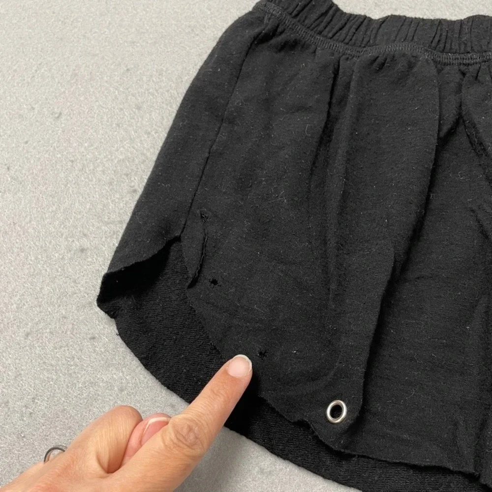 Rock Candy Malibu Sugar Shorts Set Girls 10 Kids Black Grey Smiley Face 4pc